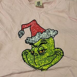 Comfort Colors Pink Grinch Graphic Tee